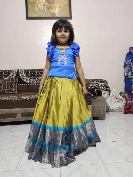 PONGAL SPECIAL kids lehenga silk  Wholesale clothing india